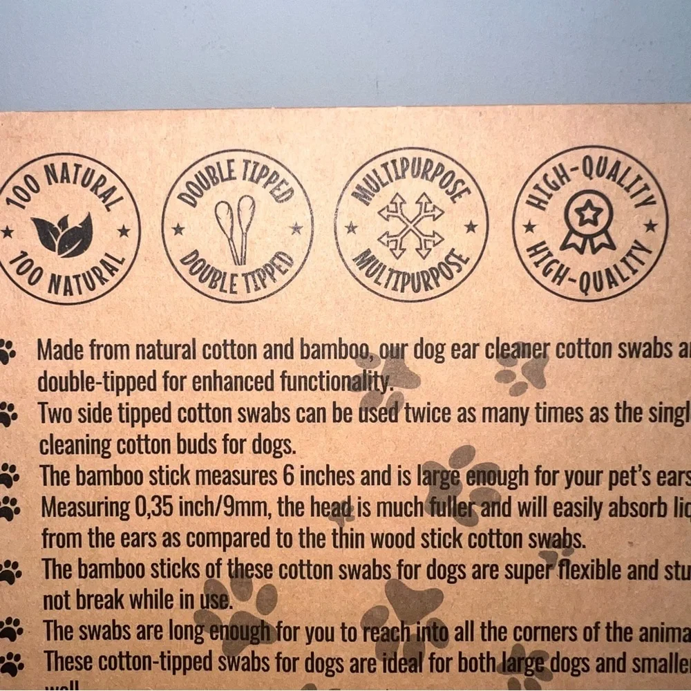 Beautiful Mind Bamboo Cotton Swabs for Pets